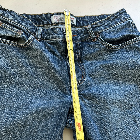 Faded Glory Stretch Flare Bermuda Women’s Bermuda Denim Shirt size 12 petite - Picture 10 of 11